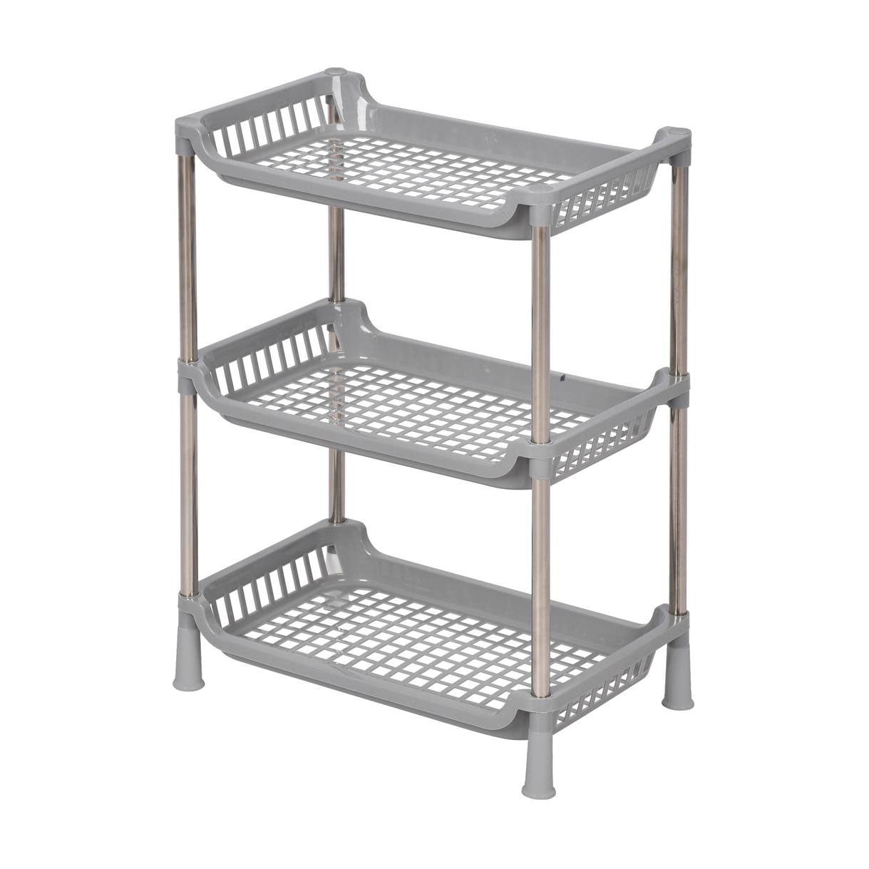 Етажерка Fabrika 3-х ярусна, сіра, 27.5*17*39 см (FK0236Grey)
